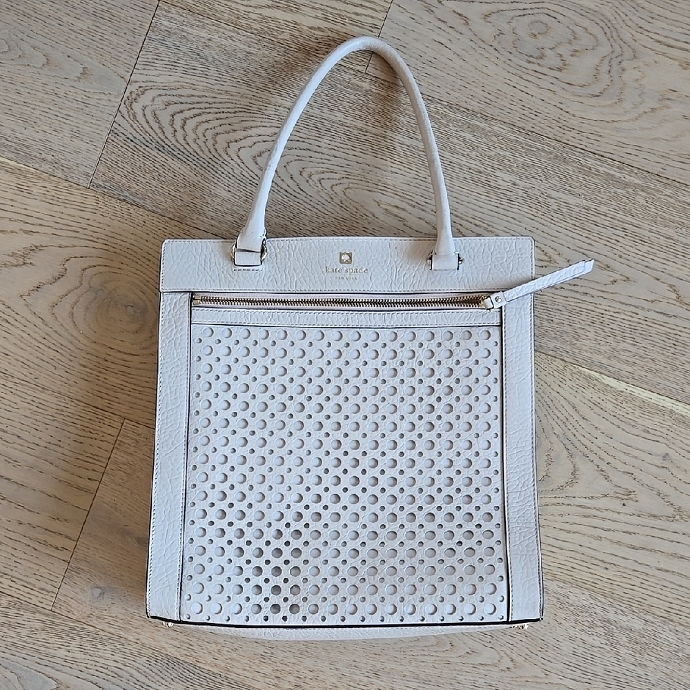 kate spade Cream Leather Tote